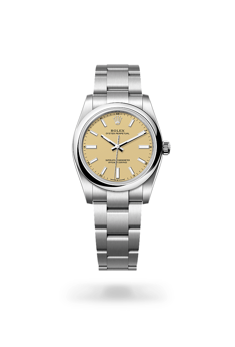 Rolex 
Oyster Perpetual 34
Oyster, 34 mm, Oystersteel
M124200-0007